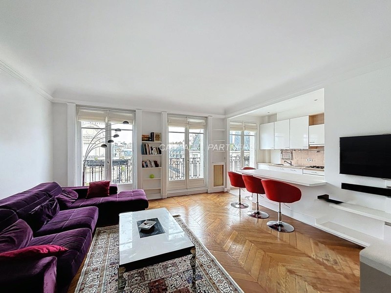 Appartement 2 chambres meublé PARIS 17 - 86 m²;