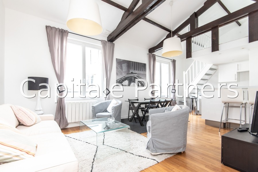 Duplex 1 chambre meublé PARIS 16 - 48 m²;