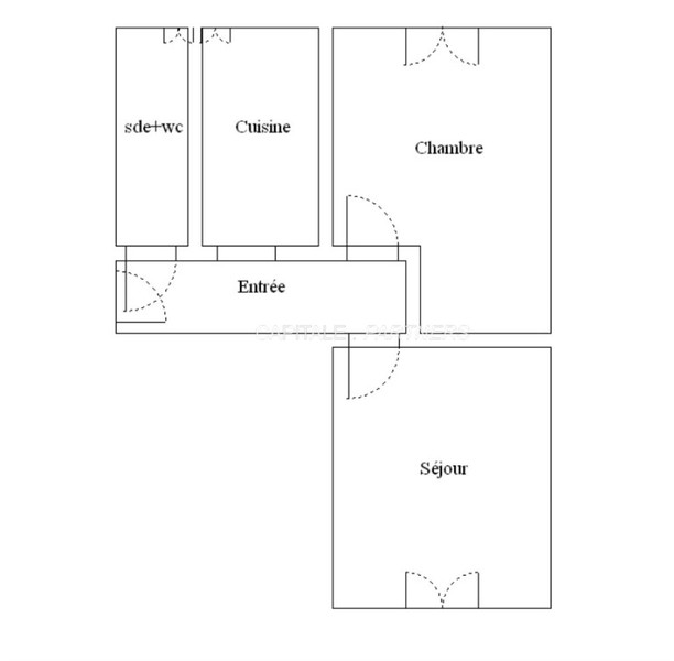 Appartement 1 chambre meublé PARIS 17 - 29 m²;